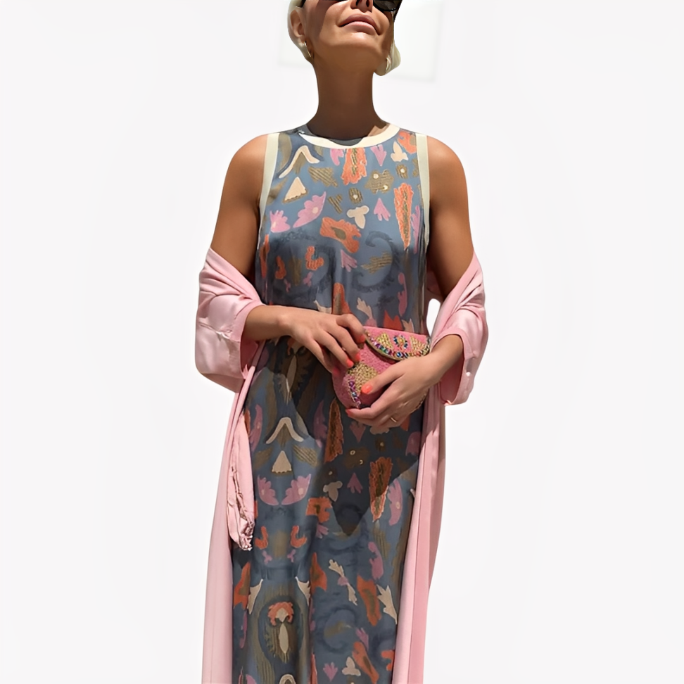 Norevana | Ángeles™ - Vestido Largo con Cárdigan