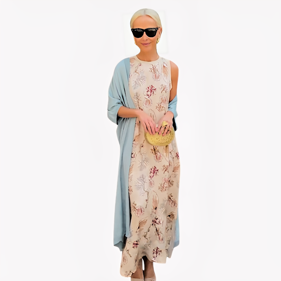 Norevana | Ángeles™ - Vestido Largo con Cárdigan