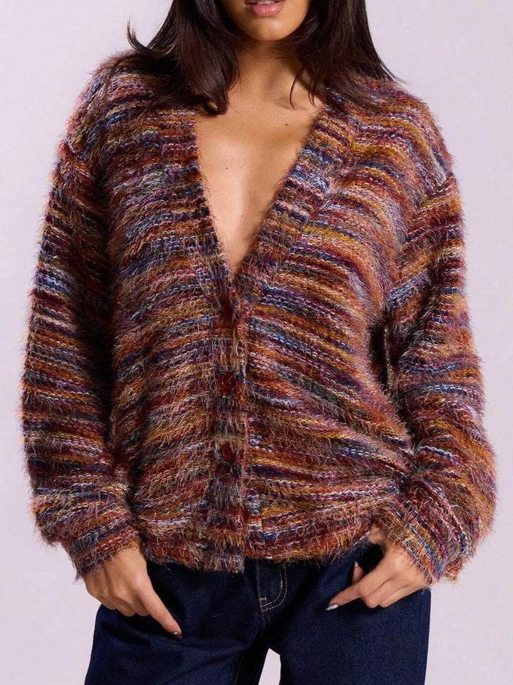 Elisa™ – Cárdigan de Punto Grueso con Botones