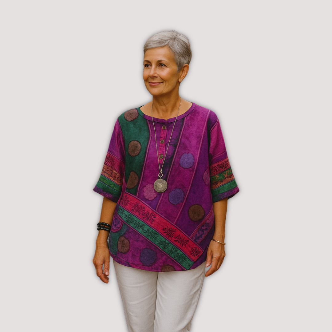 Norevana | Alba™ - Blusa Bohemia Colorida