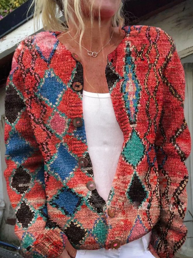 Chaqueta Elegante y Cómoda de Mujer con Estampado 3D