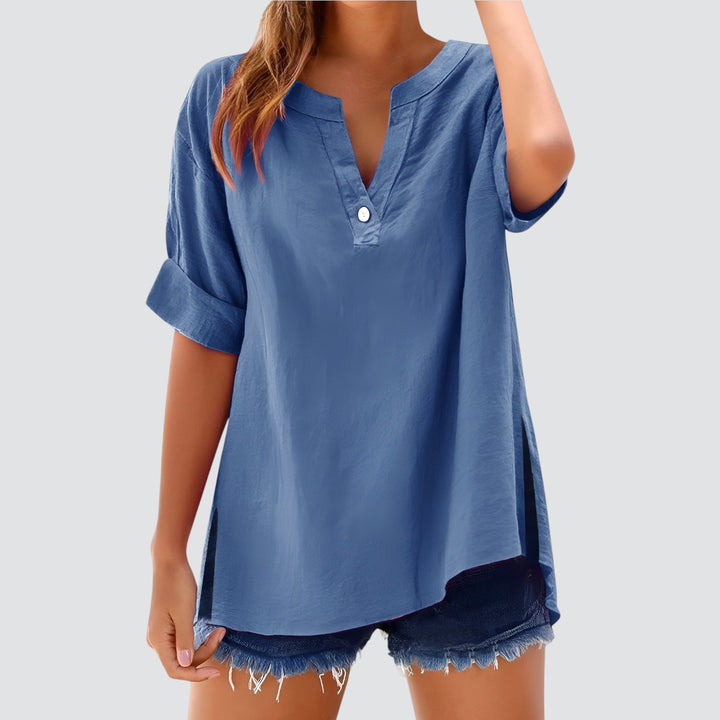 Norevana | Olivia™ - Blusa de Lino