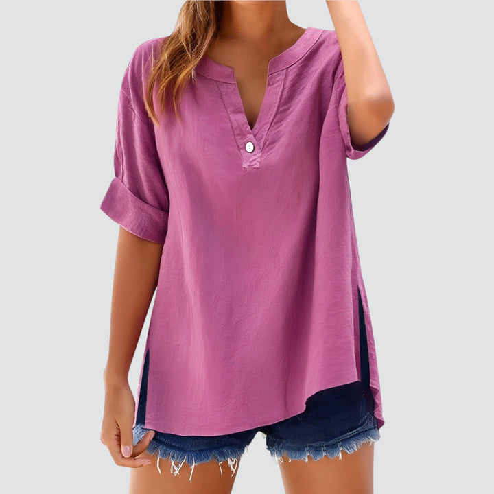Norevana | Olivia™ - Blusa de Lino