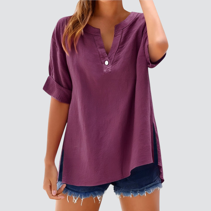 Norevana | Olivia™ - Blusa de Lino