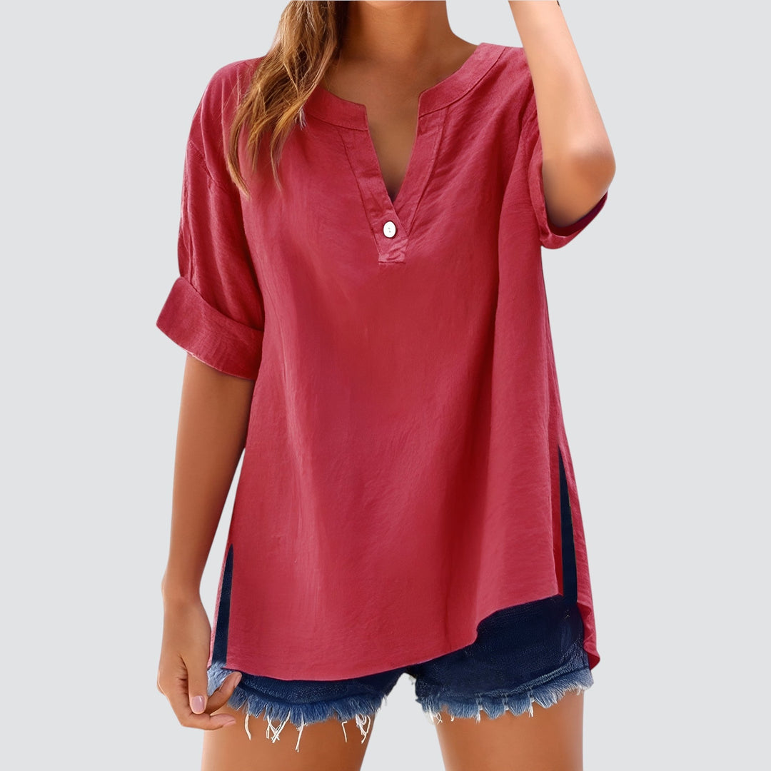 Norevana | Olivia™ - Blusa de Lino