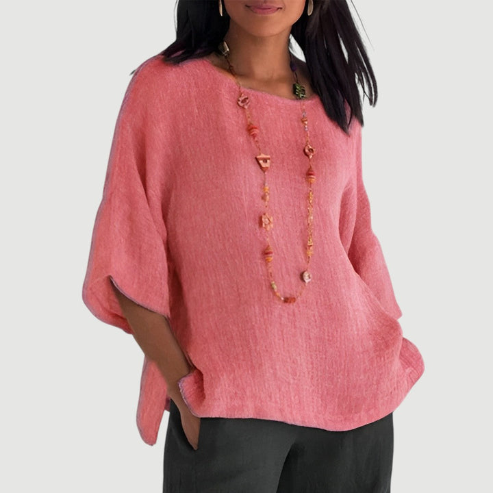 Norevana | Cristina™ - Blusa de Lino