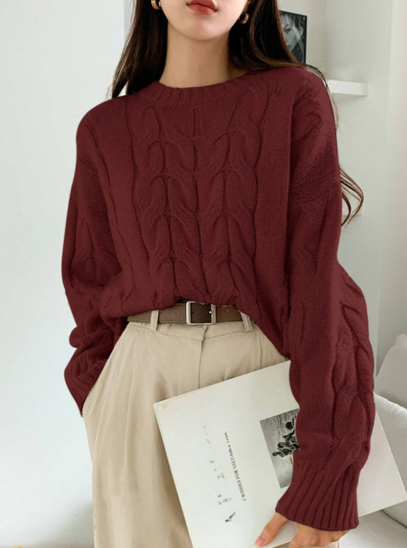 Ingrid | Elegant oversized genser med bare skuldre