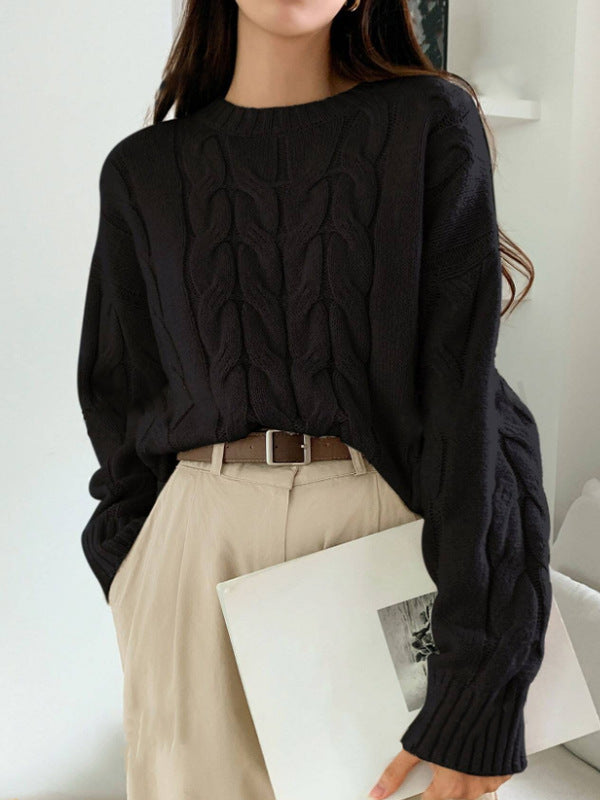 Ingrid | Elegant oversized genser med bare skuldre