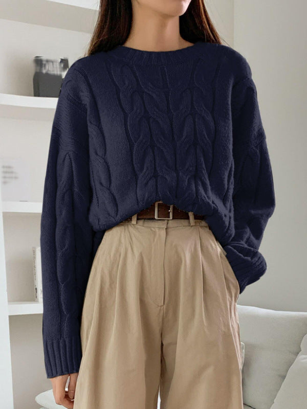 Ingrid | Elegant oversized genser med bare skuldre