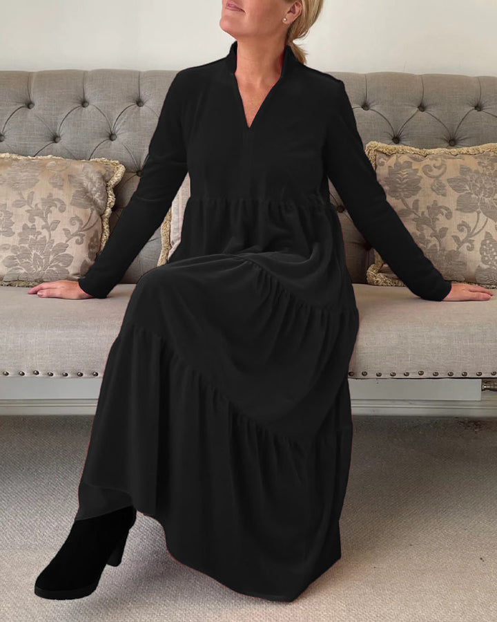 Aurelia™ | Velvet Muse Midi Jurk