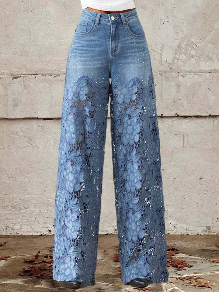 Eira™ | Mid-rise jeans med vintage look