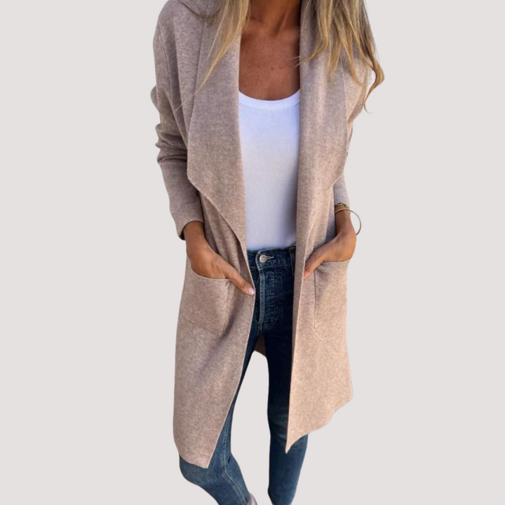 Norevana | Yolanda™ - Chaqueta de punto casual con solapa