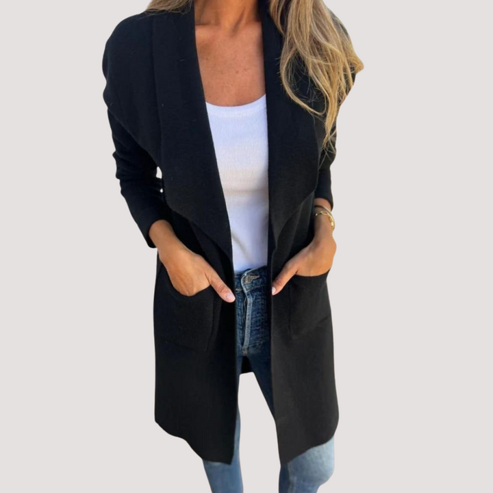 Norevana | Yolanda™ - Chaqueta de punto casual con solapa