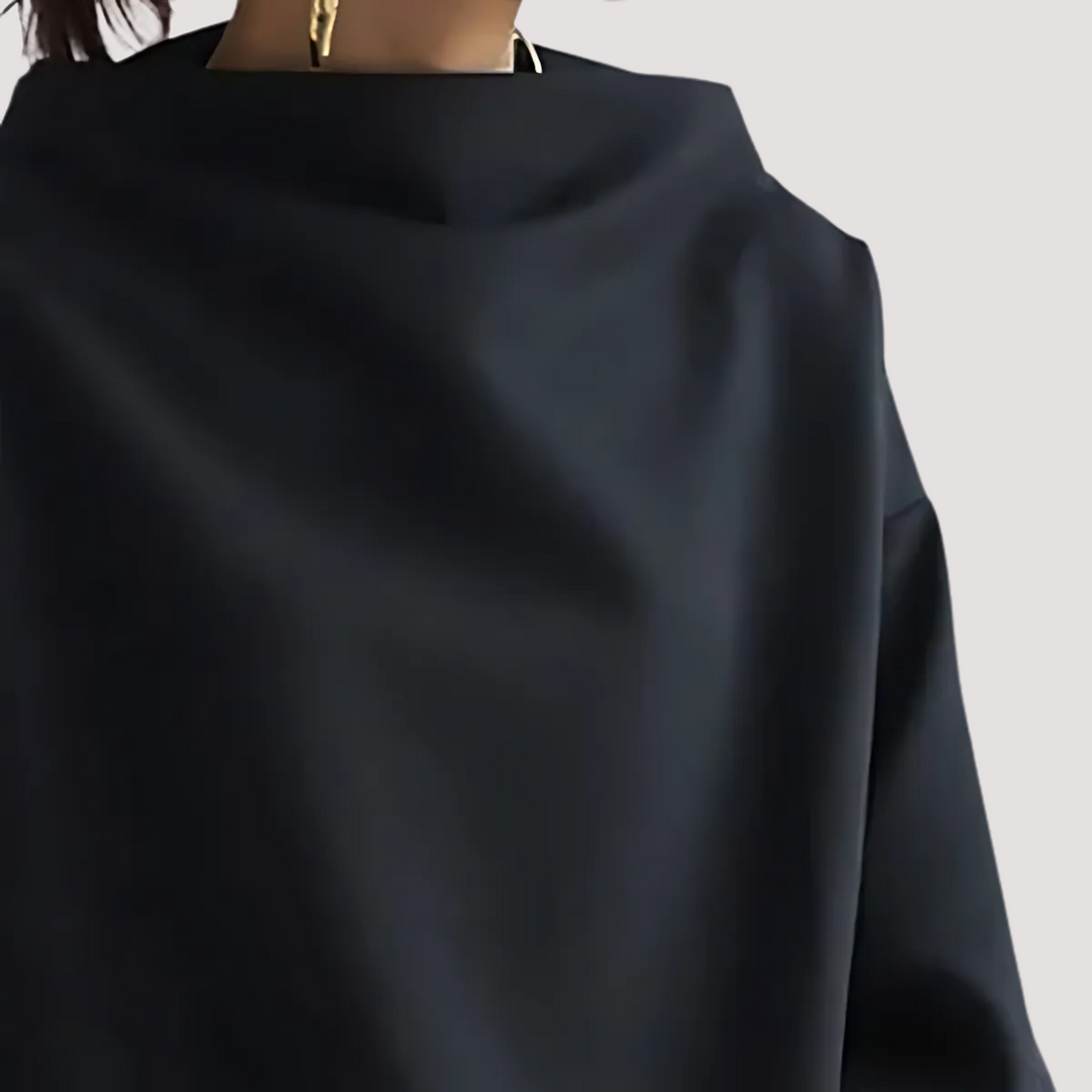 Norevana | Belén™ - Blusa de Punto Suave de Cuello Alto