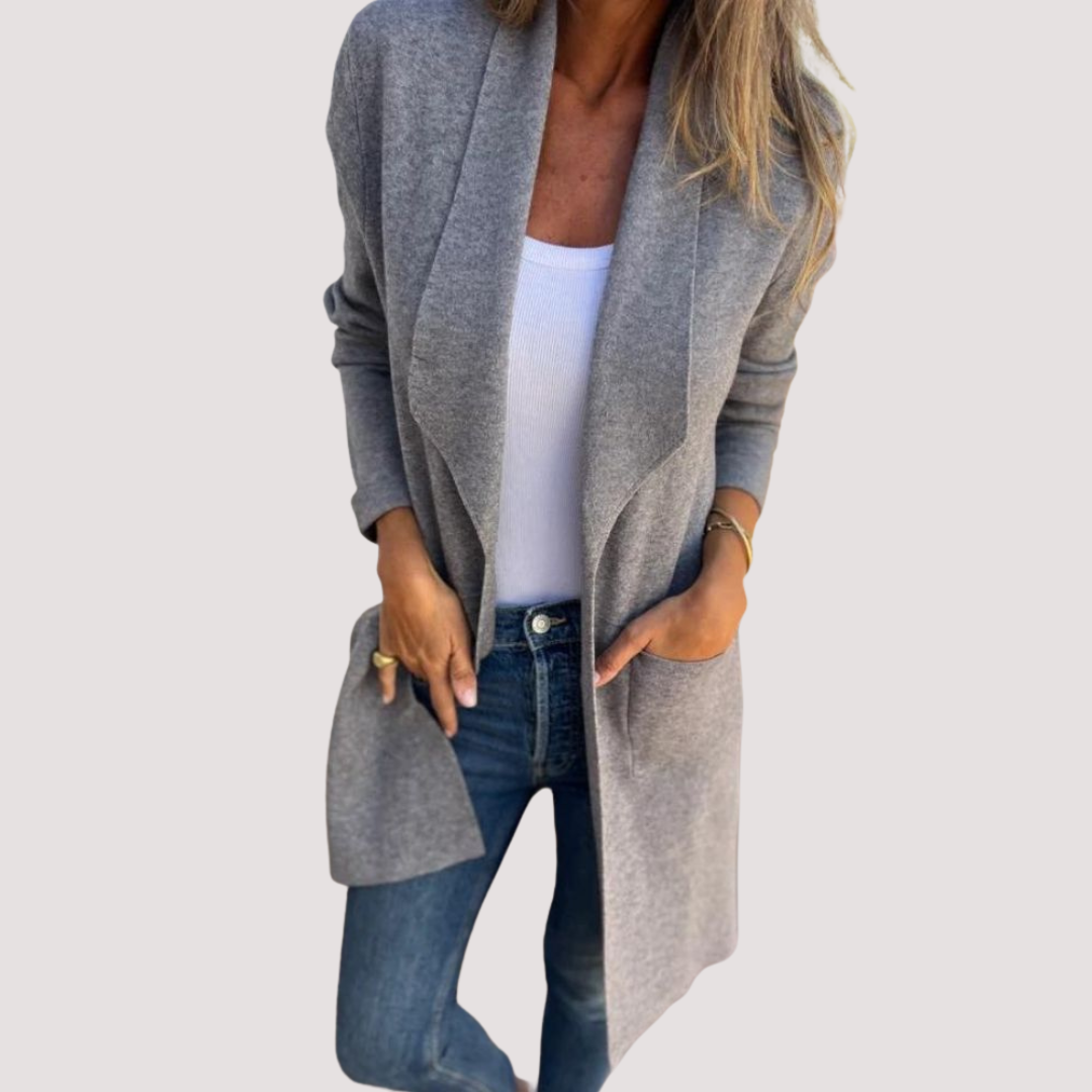 Norevana | Yolanda™ - Chaqueta de punto casual con solapa