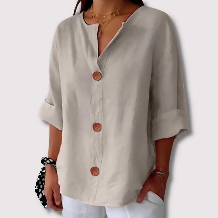 Norevana | Martina™ - Blusa de Lino