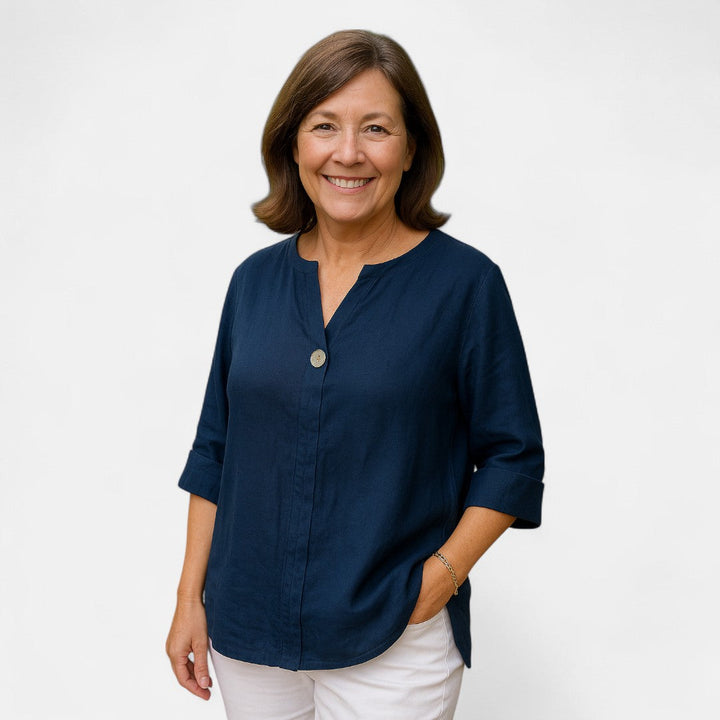 Norevana | Sara™ - Blusa Favorecedora con Corte Suelto