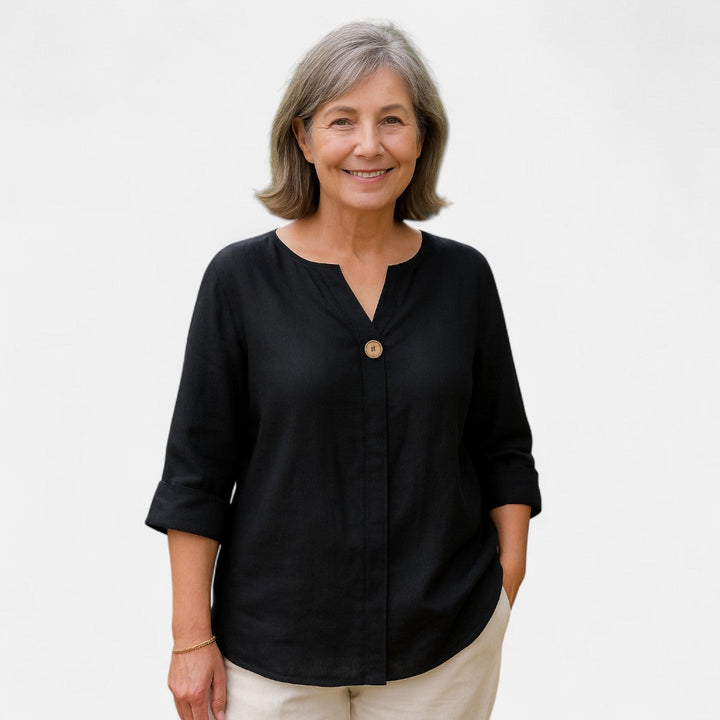 Norevana | Sara™ - Blusa Favorecedora con Corte Suelto