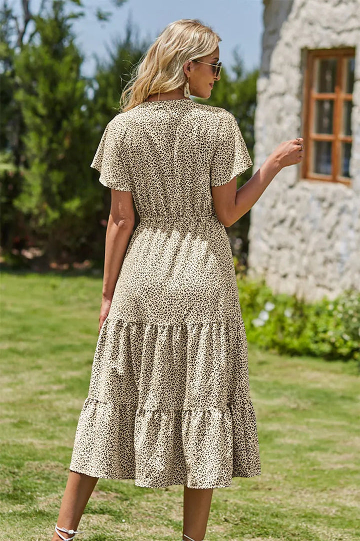 Freya | Bohemsk Maxi-kjole med V-hals