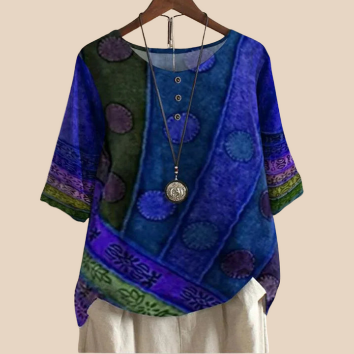 Eira™ | Mønstret boho-bluse