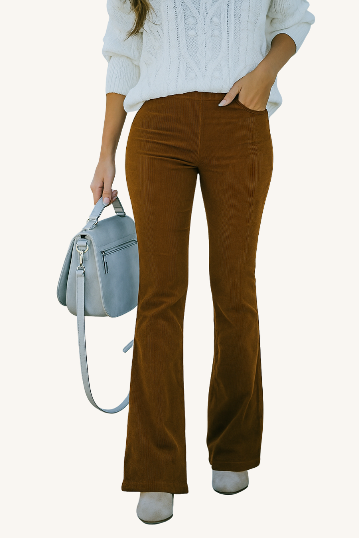 Norevana™ Pantalones Flare de Pana