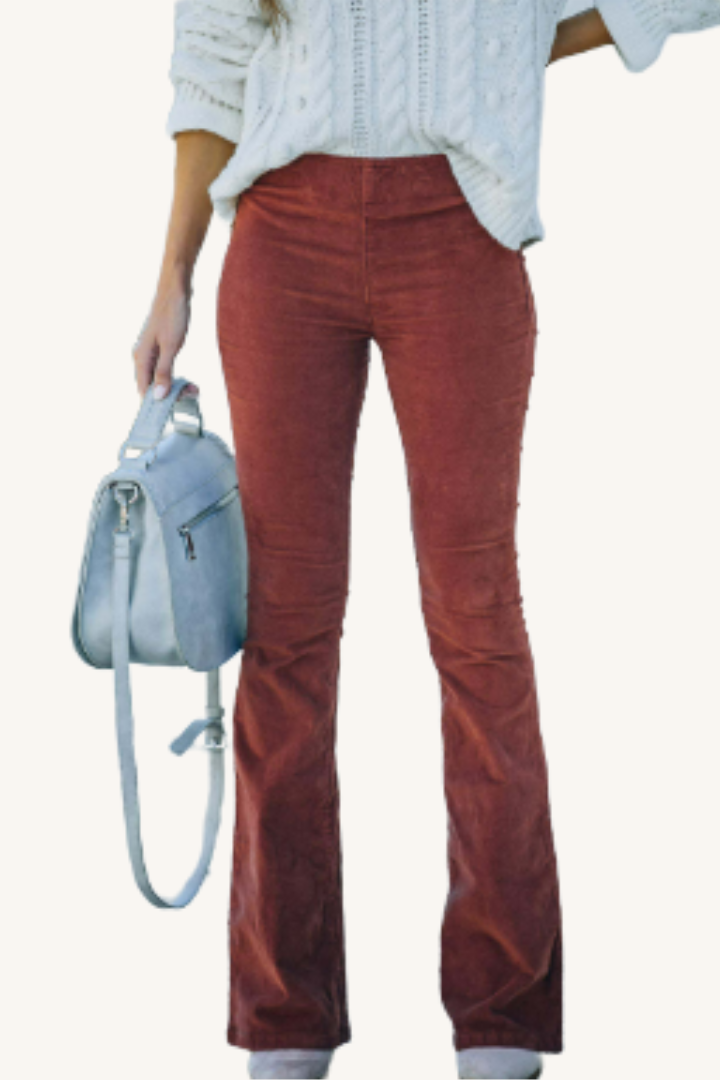 Norevana™ Pantalones Flare de Pana