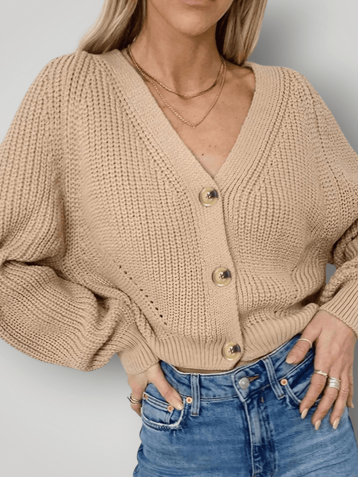 ALEXANDRA | V - HALS KARDIGAN - Nordic Boutique & Co.