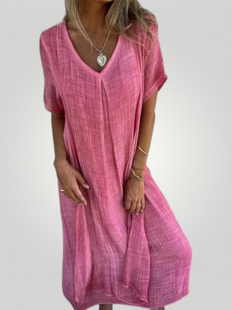 ANJA | V - HALS KJOLE - Nordic Boutique & Co.