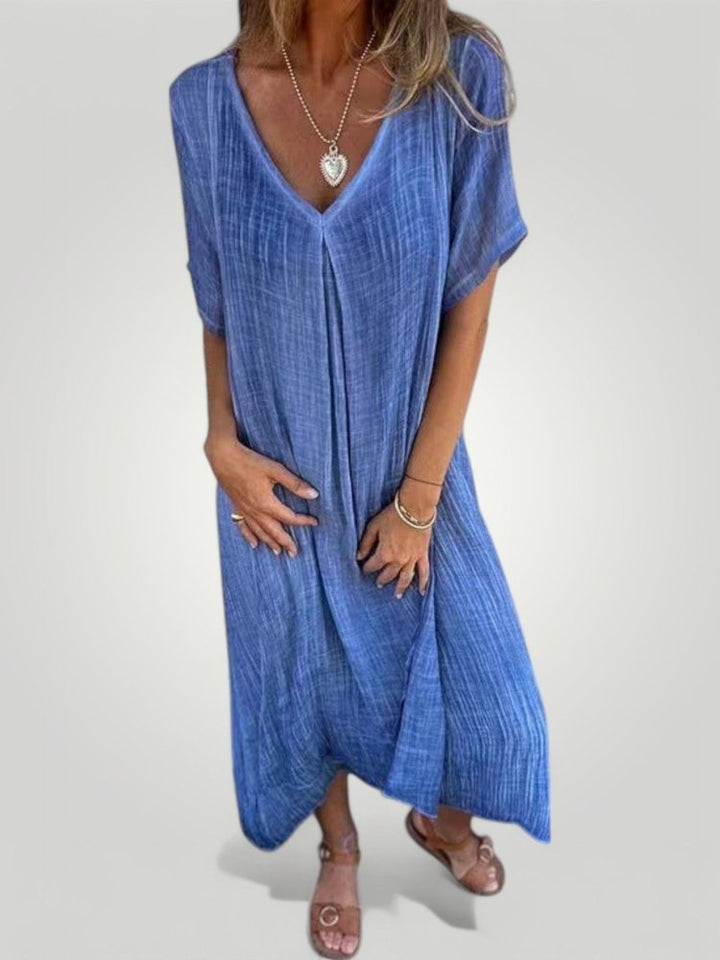 ANJA | V - HALS KJOLE - Nordic Boutique & Co.
