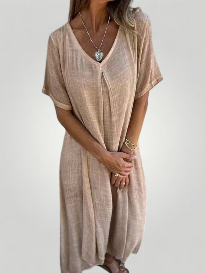 ANJA | V - HALS KJOLE - Nordic Boutique & Co.