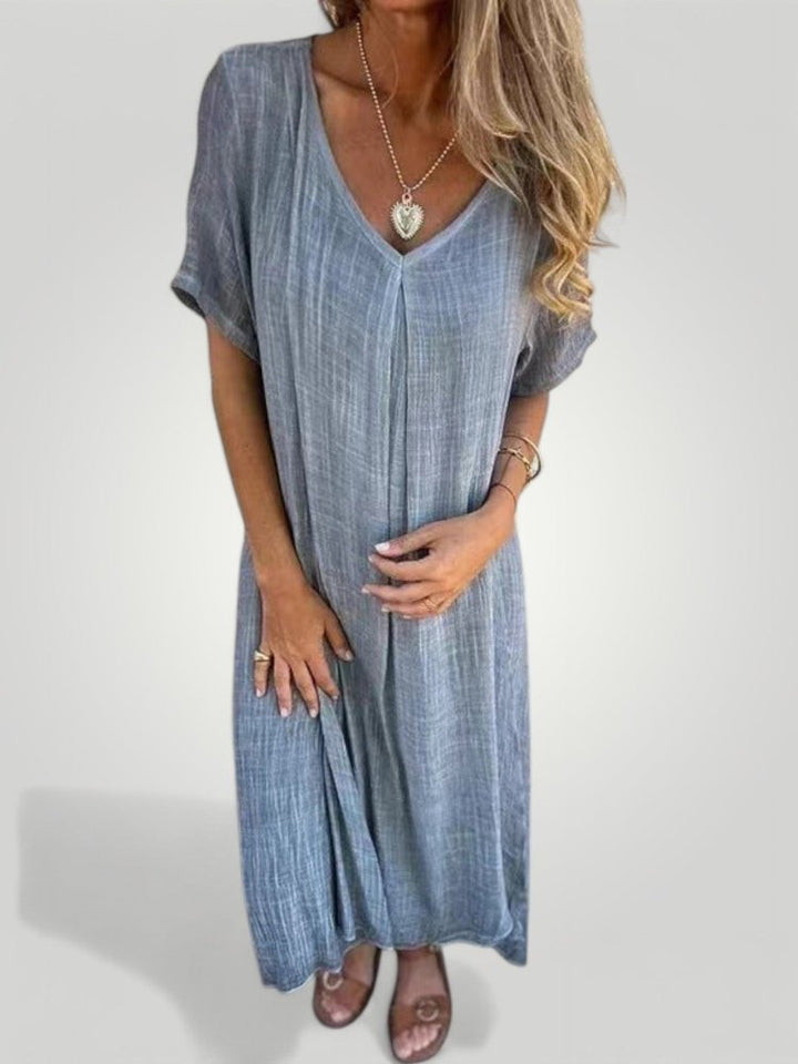 ANJA | V - HALS KJOLE - Nordic Boutique & Co.