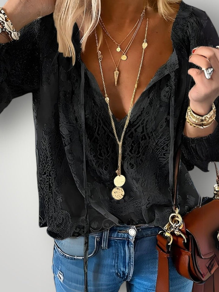 AVA | HEKLET BLUSE - Nordic Boutique & Co.
