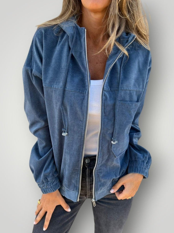 AVA | KORDJAKKE MED GLIDELÅS - Nordic Boutique & Co.