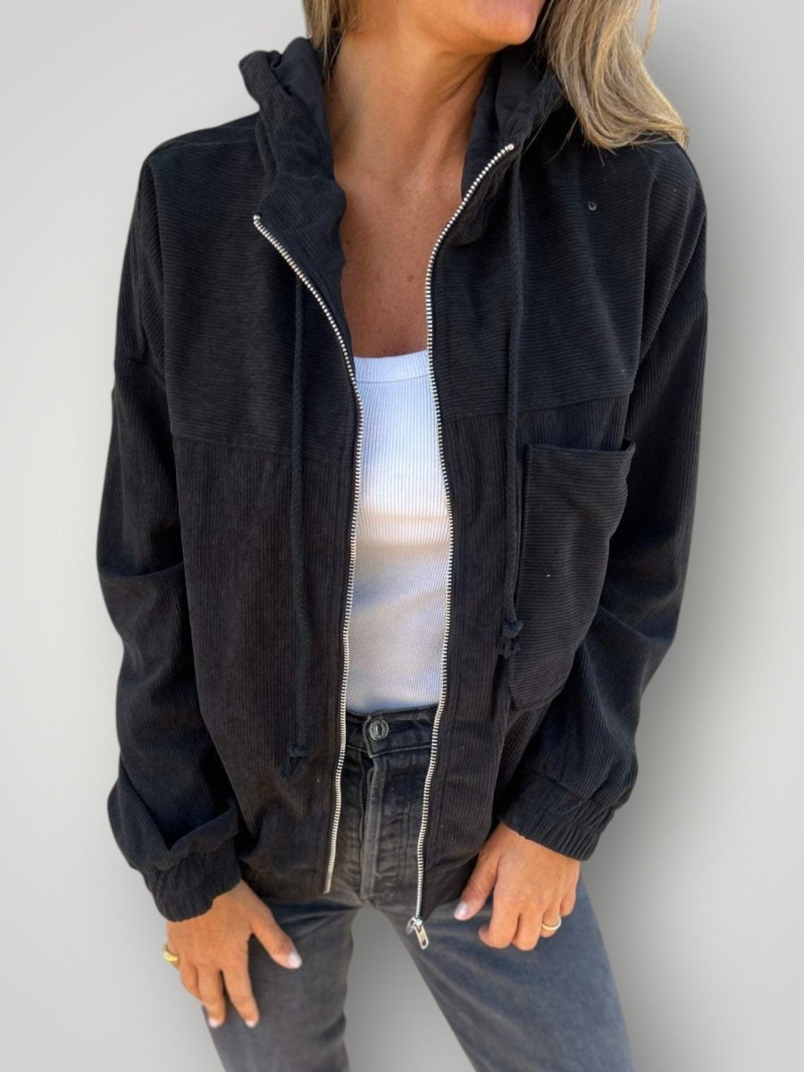AVA | KORDJAKKE MED GLIDELÅS - Nordic Boutique & Co.