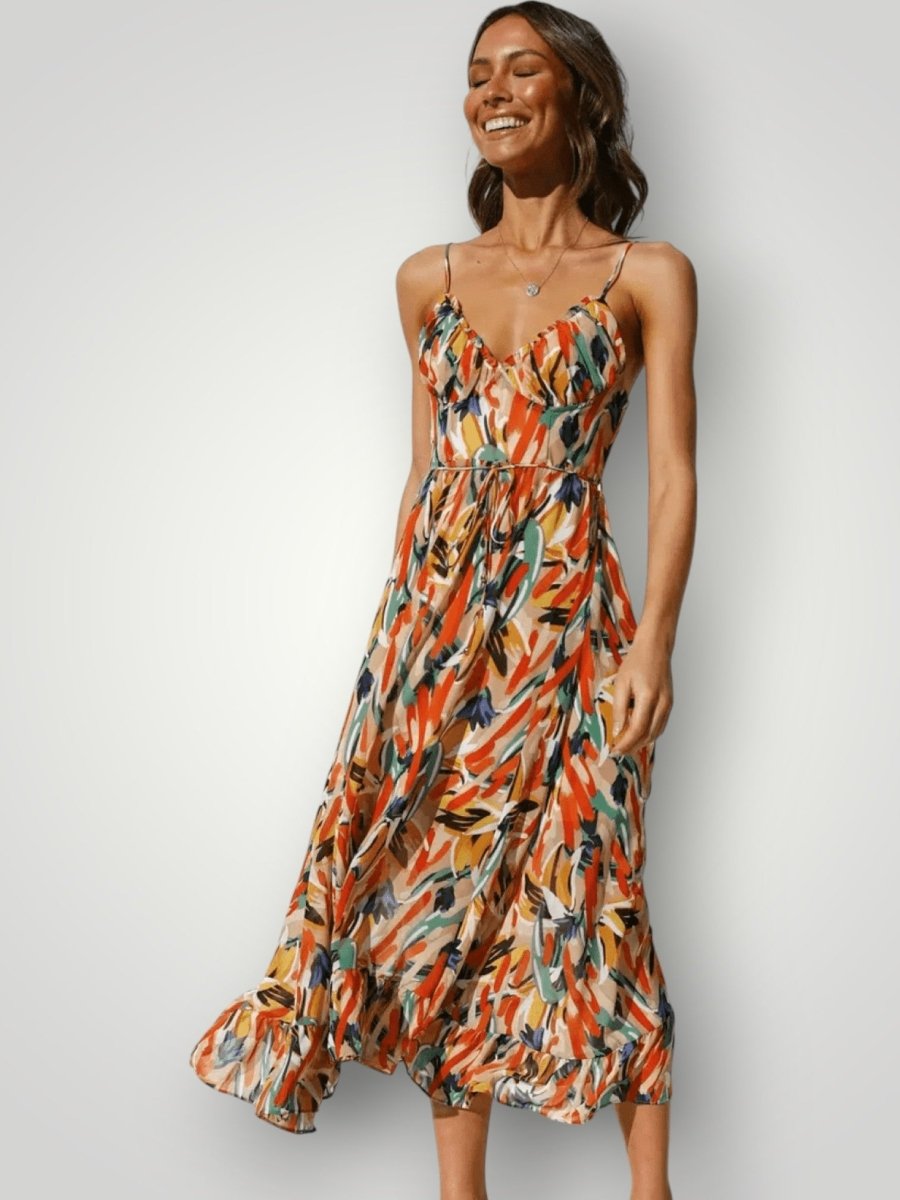 ELENA | MIDI KJOLE - Nordic Boutique & Co.