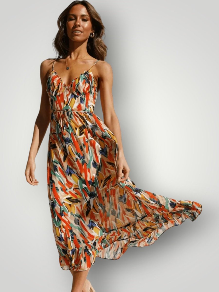 ELENA | MIDI KJOLE - Nordic Boutique & Co.