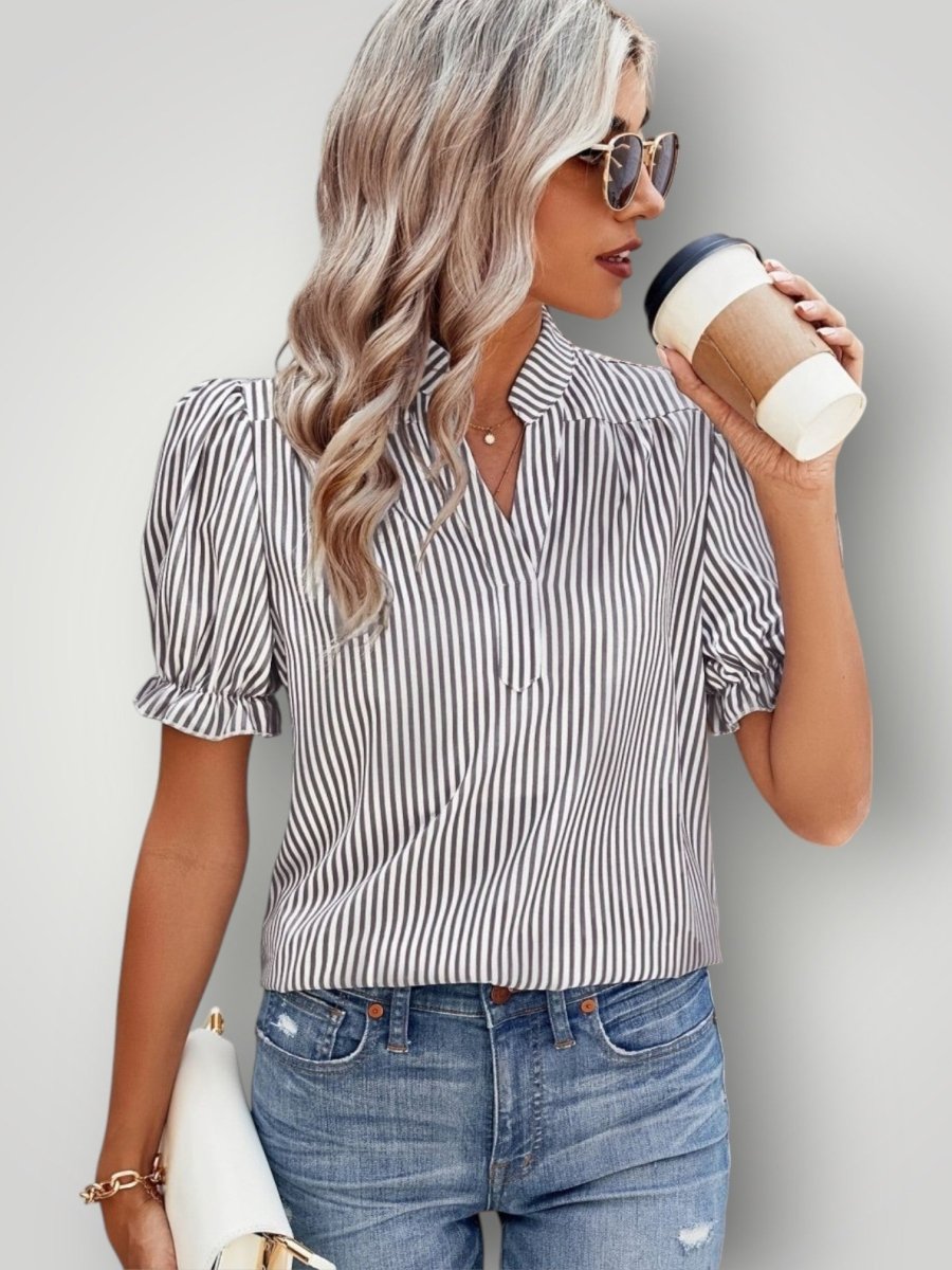 EMMA | STRIPET BLUSE - Nordic Boutique & Co.