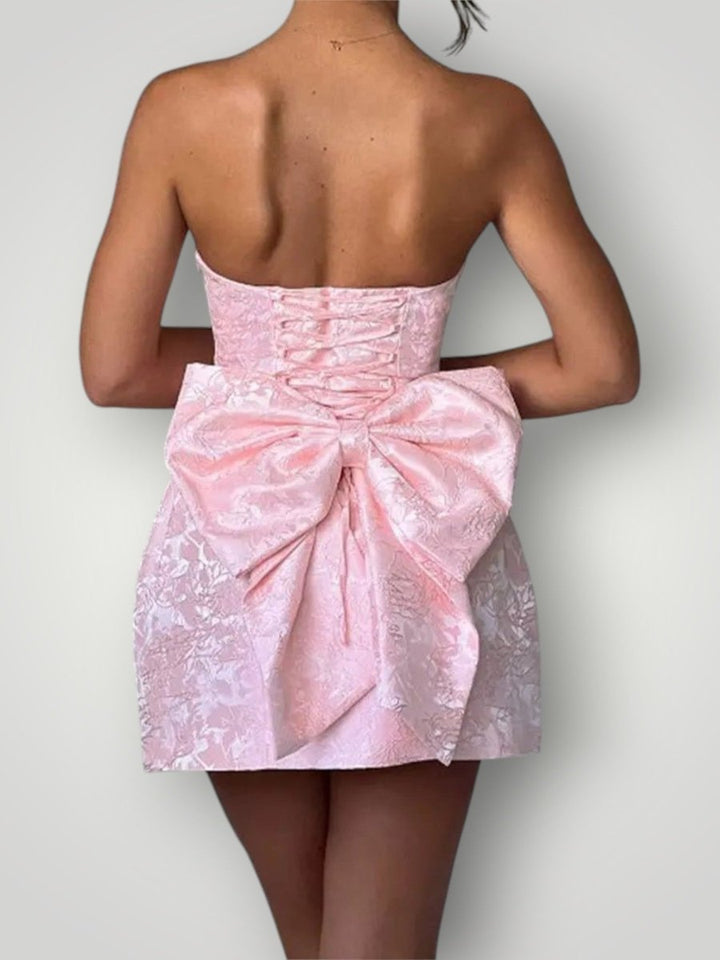 HAILEY | STRAPLESS BUE KJOLE - Nordic Boutique & Co.