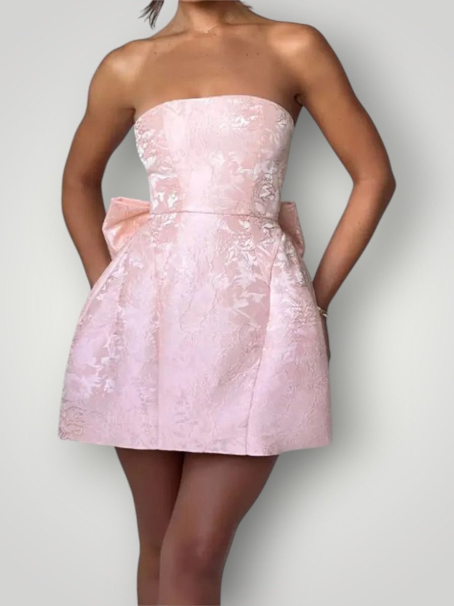 HAILEY | STRAPLESS BUE KJOLE - Nordic Boutique & Co.