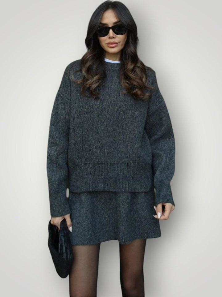 HELENA | STRIKKET SKJØRTSETT - Nordic Boutique & Co.