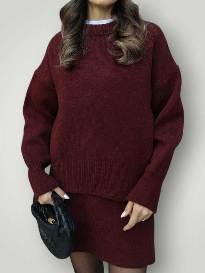 HELENA | STRIKKET SKJØRTSETT - Nordic Boutique & Co.