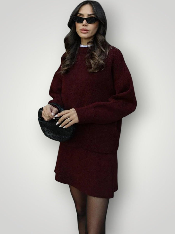 HELENA | STRIKKET SKJØRTSETT - Nordic Boutique & Co.