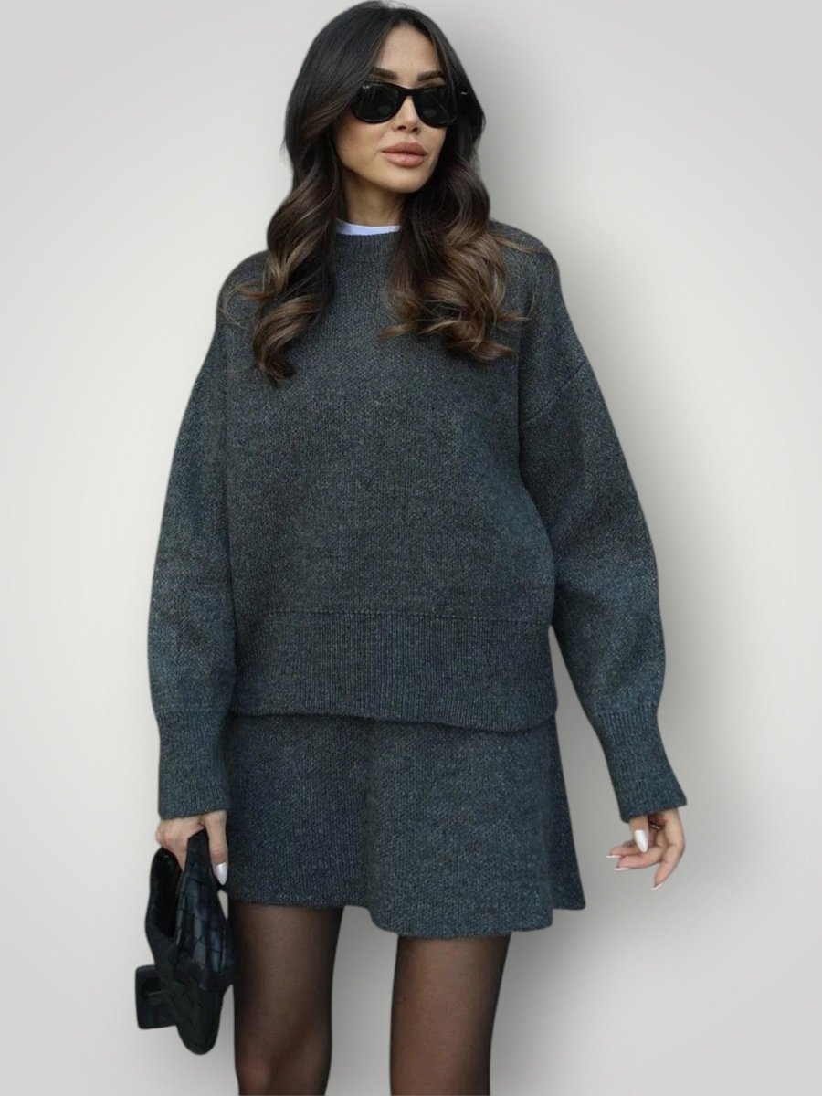HELENA | STRIKKET SKJØRTSETT - Nordic Boutique & Co.