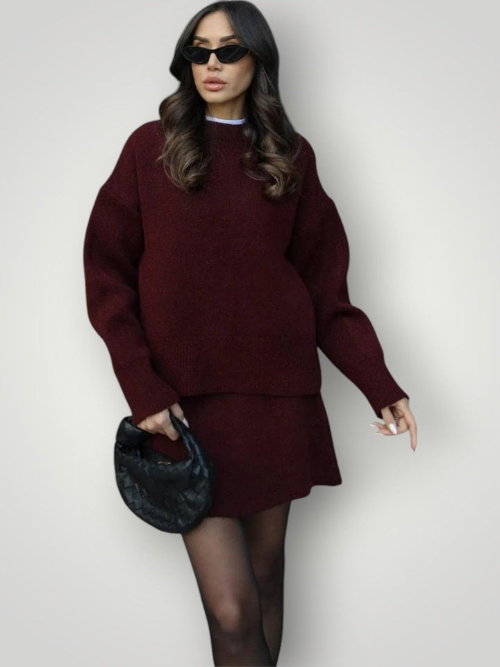 HELENA | STRIKKET SKJØRTSETT - Nordic Boutique & Co.