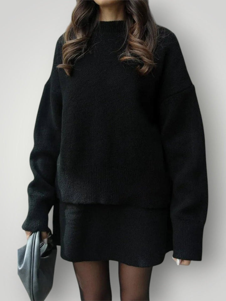 HELENA | STRIKKET SKJØRTSETT - Nordic Boutique & Co.