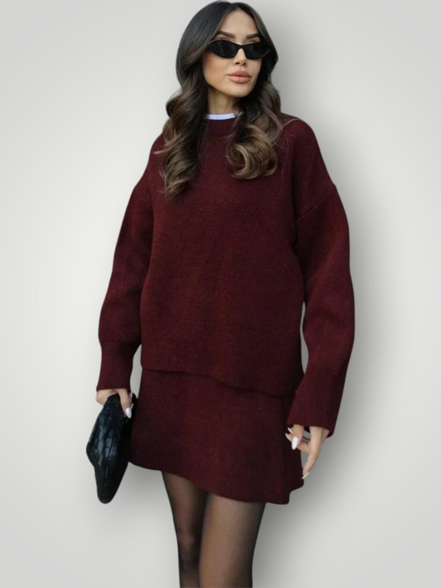 HELENA | STRIKKET SKJØRTSETT - Nordic Boutique & Co.