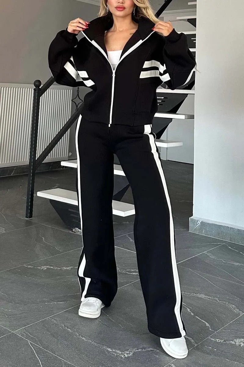 Karin™ | Komfortabelt To-delt Joggesett i Bomullsblanding