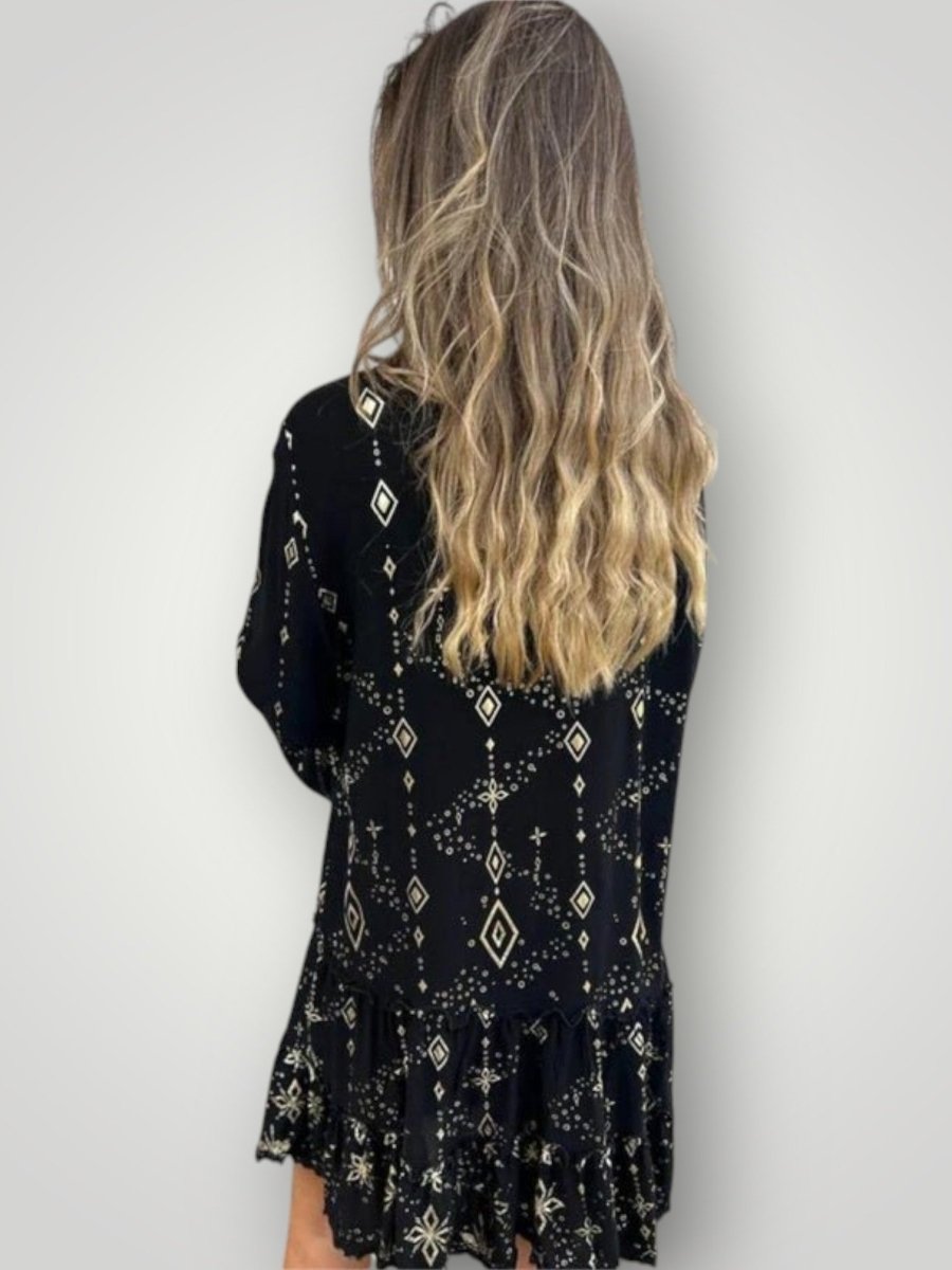 ISLA | GEOMETRISK MIDI - KJOLE - Nordic Boutique & Co.