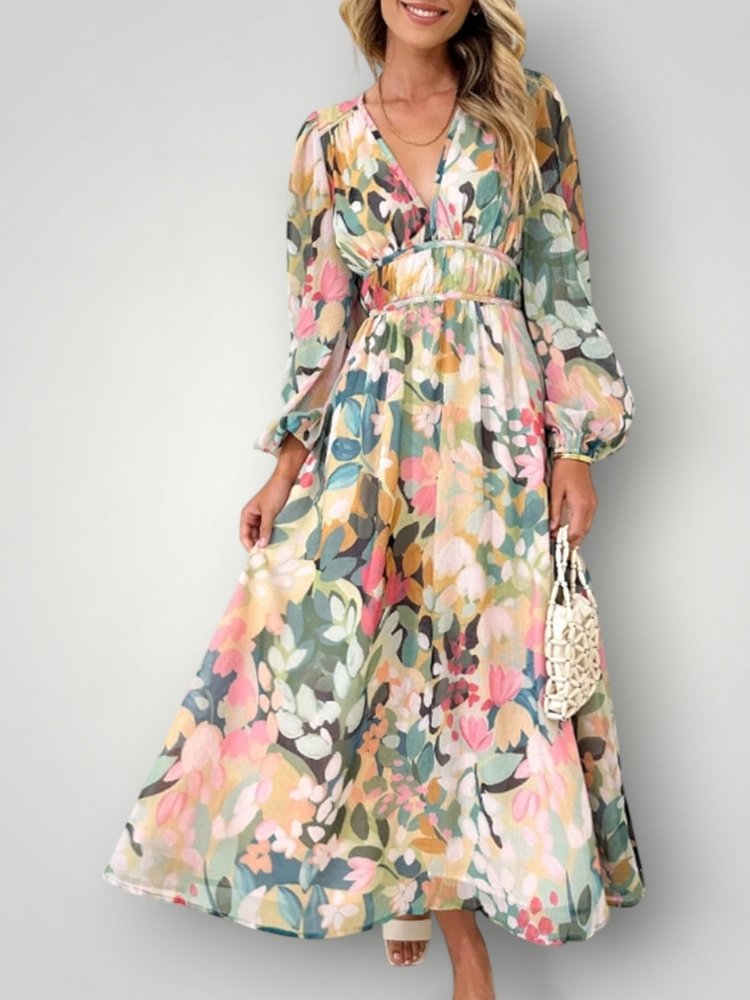 JARA | FLORAL KJOLE – fra Nordic Boutique & Co. | Nordic Boutique & Co.