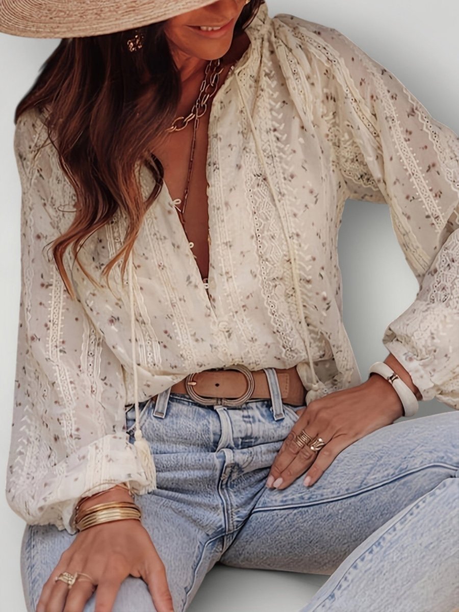KARIN | BLOMSTERBLUSE - Nordic Boutique & Co.